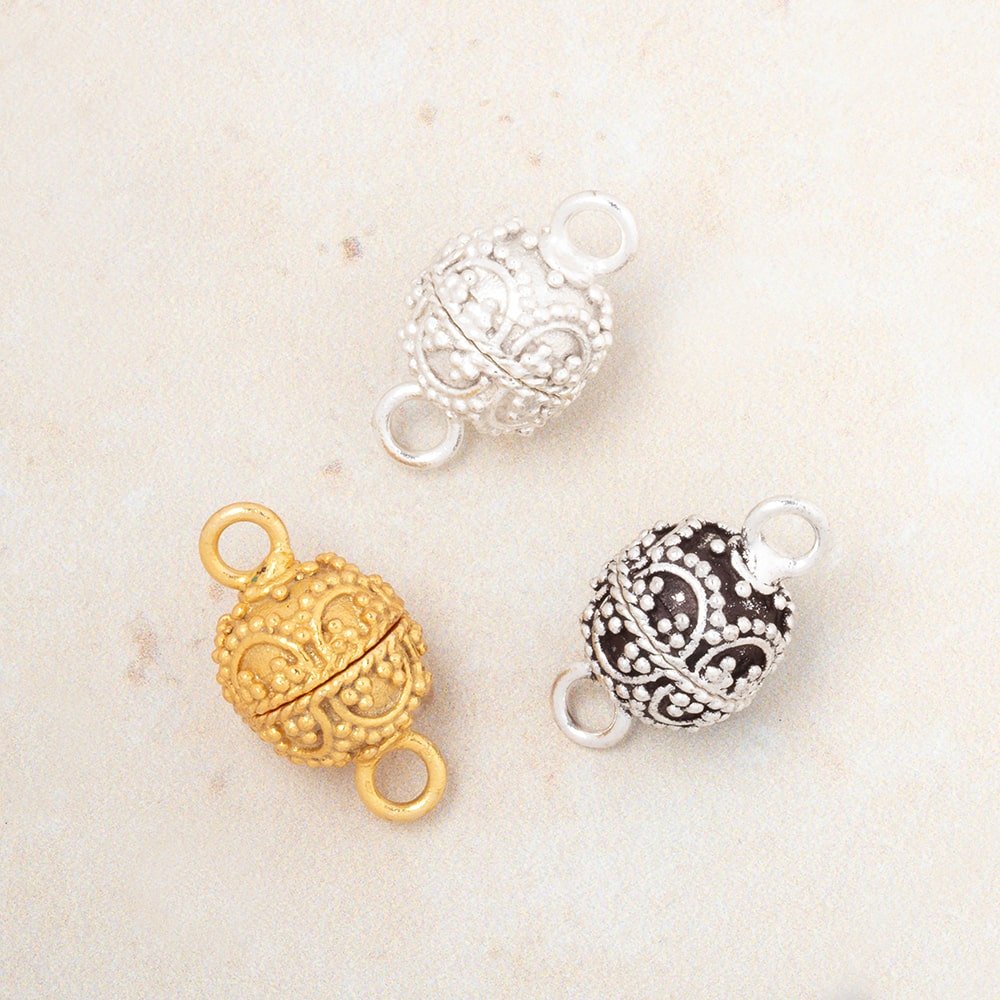 10mm Miligrain Arch Design Magnetic Clasp 1 piece