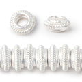 10mm Pinwheel Spacer with 4mm Large Hole 8 inch 43 Beads