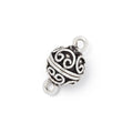 10mm Simple Scroll Design Magnetic Clasp 1 piece