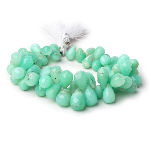 12x7-16x11mm Chrysoprase Faceted Tear Drop Beads 8 inch 68 pieces