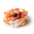 10x8-12x9mm Multi Color Fire Opal Faceted Nuggets 16 inch 35 Beads AA