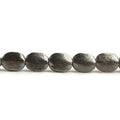 10x8mm Black Gold plated Brushed Oval Beads 8 inch 20 pieces