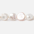 10x9-13x13mm Off White Keshi Freshwater Pearls 15.5 inch 36 beads