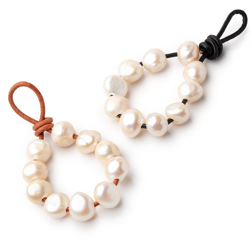 11-12.5mm White Large Hole Baroque Pearls Set of 10