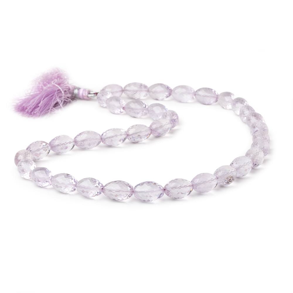 11-12mm Pink Amethyst Faceted Olive Beads 16 inch 35 pieces AA