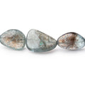 11-24mm Copper Moss Aquamarine Plain Nugget 23 inch 36 Beads AAA
