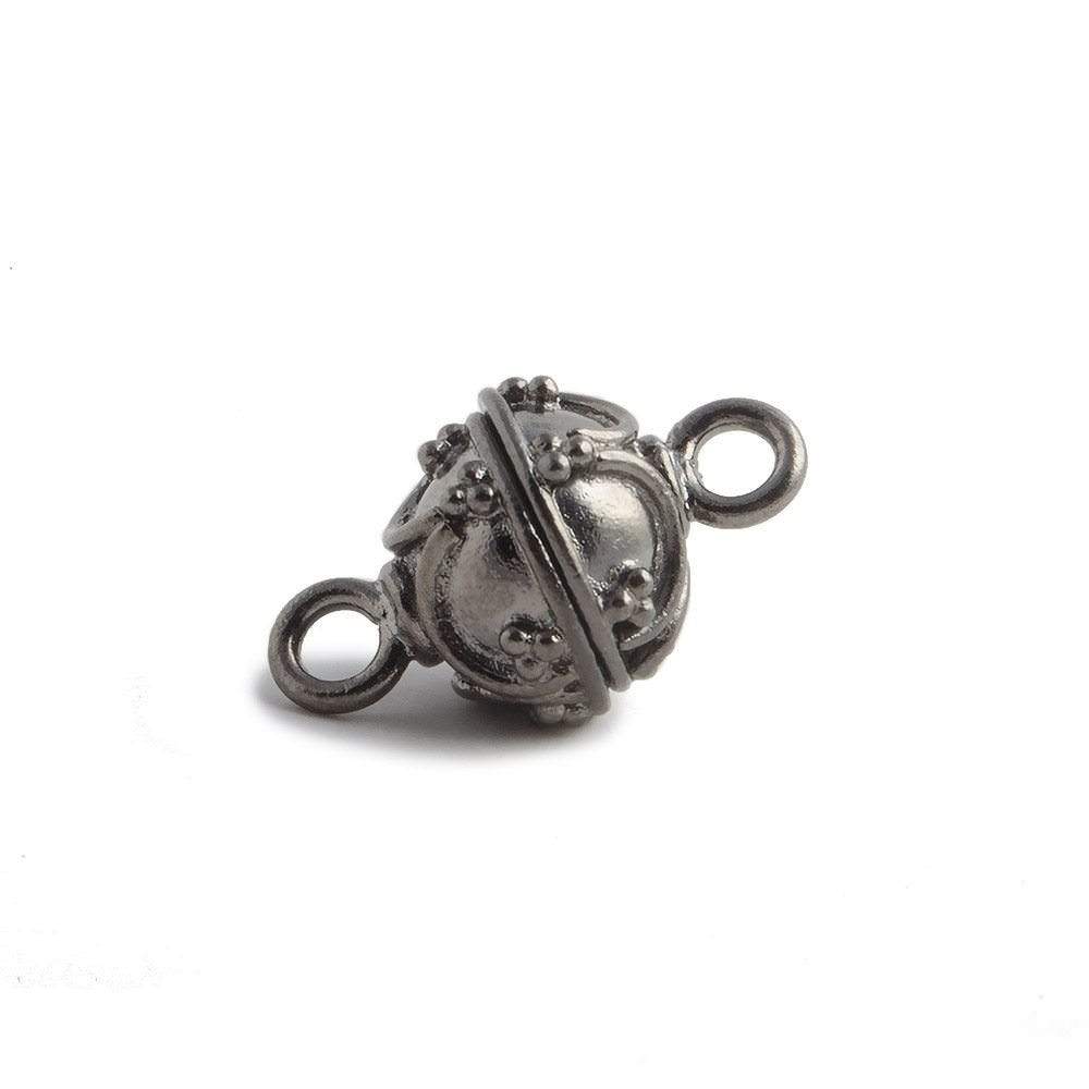 11mm Black Gold plated Copper Magnetic Clasp Roman Arch 1 piece