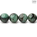11mm Brazilian Emerald Plain Round Beads 16 inch 36 pieces 1mm Hole