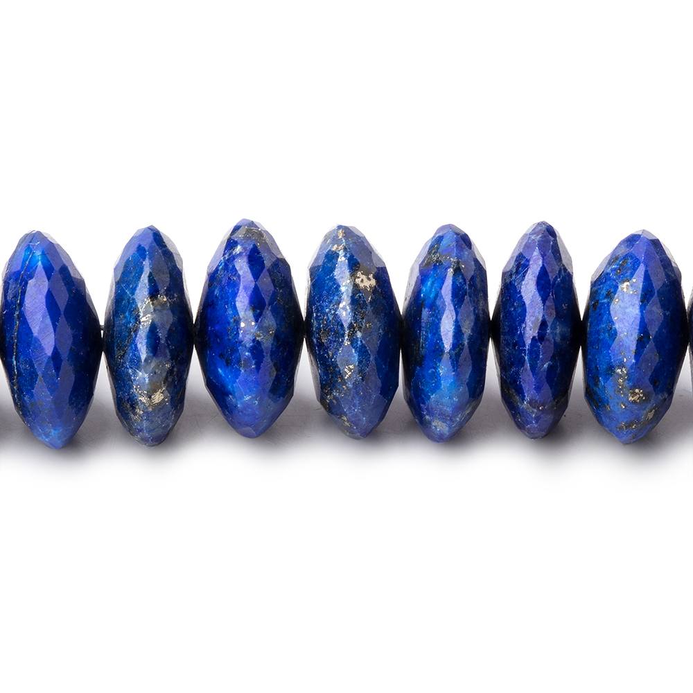 10mm Lapis Lazuli German Faceted Rondelle Beads 16 inch 95 pieces AAA
