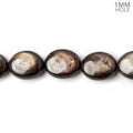 11x10-14x12mm Golden Sheen Chocolate Sapphire Plain Ovals 16 inch 29 beads AA 1mm large hole
