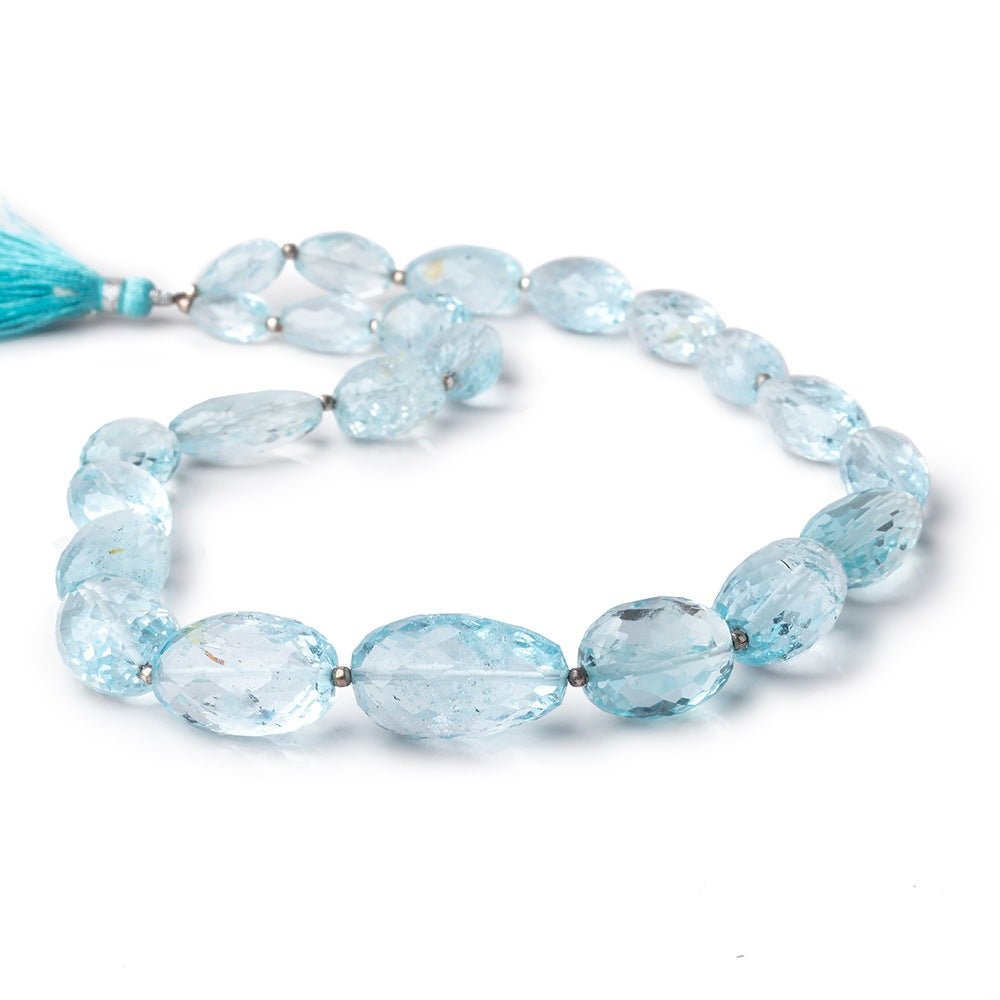 11x6-23x14mm Sky Blue Topaz Faceted Nugget Beads 16 inch 23 pieces