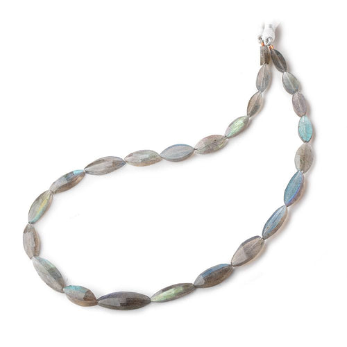 11x6-23x7mm Labradorite Straight Drilled Marquise Beads 15 inch 24 pieces