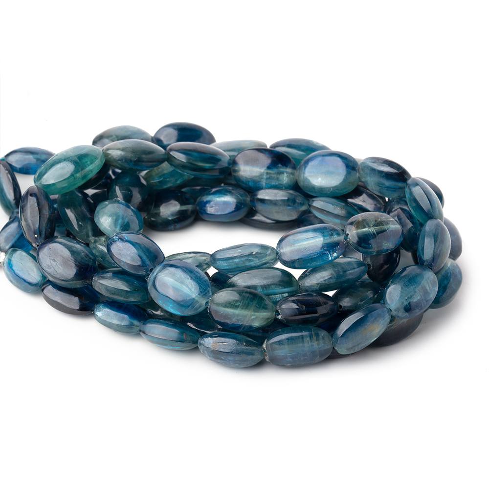 11x7-15.5mm Tanzanian Kyanite Plain Oval Beads 15 inch 29 pcs AA
