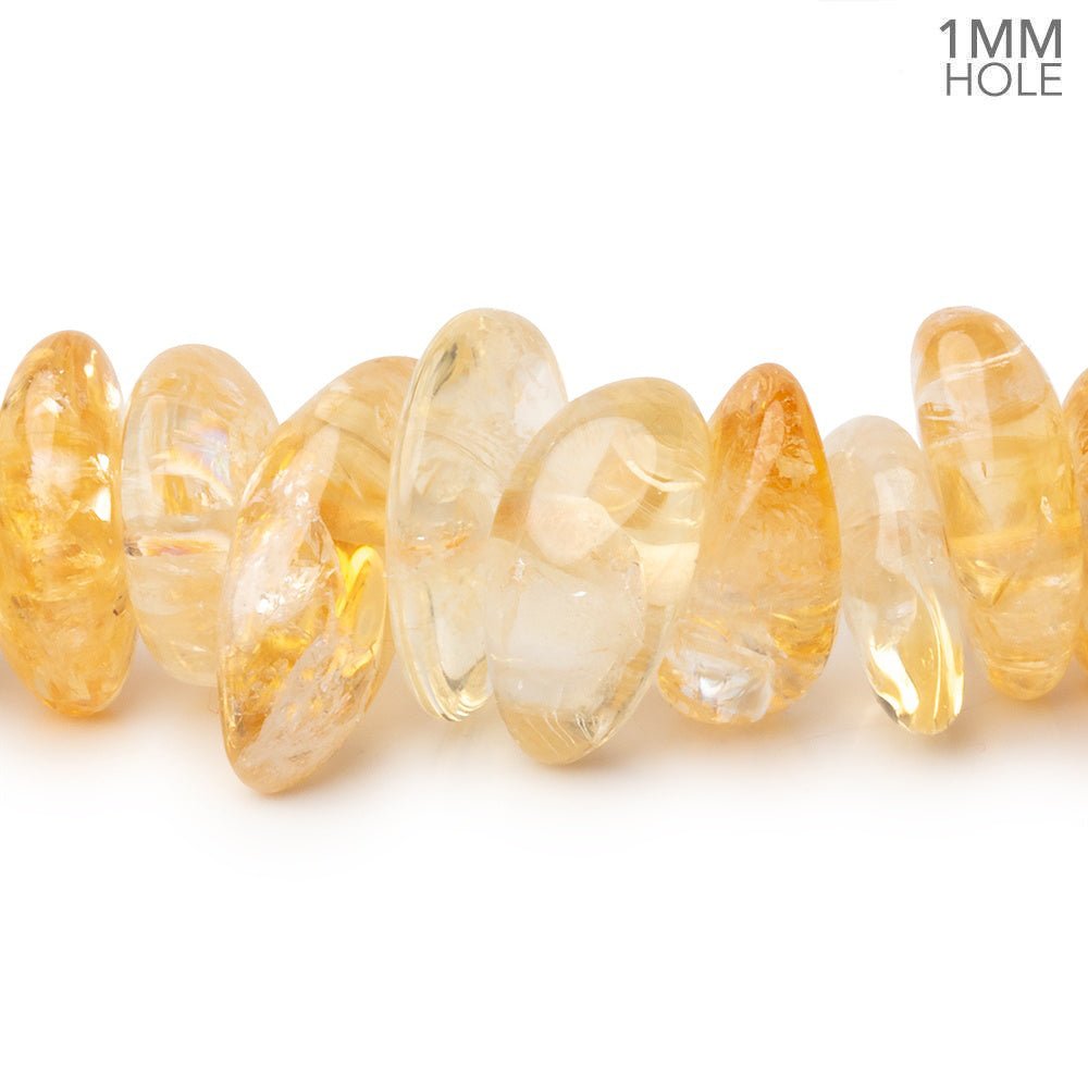 11x7-16x9mm Bi-Color Citrine Plain Nugget Beads 16 inch 83 pieces