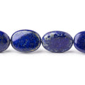 11x9-18x13mm Lapis Lazuli Plain Oval Beads 18 inch 29 pieces