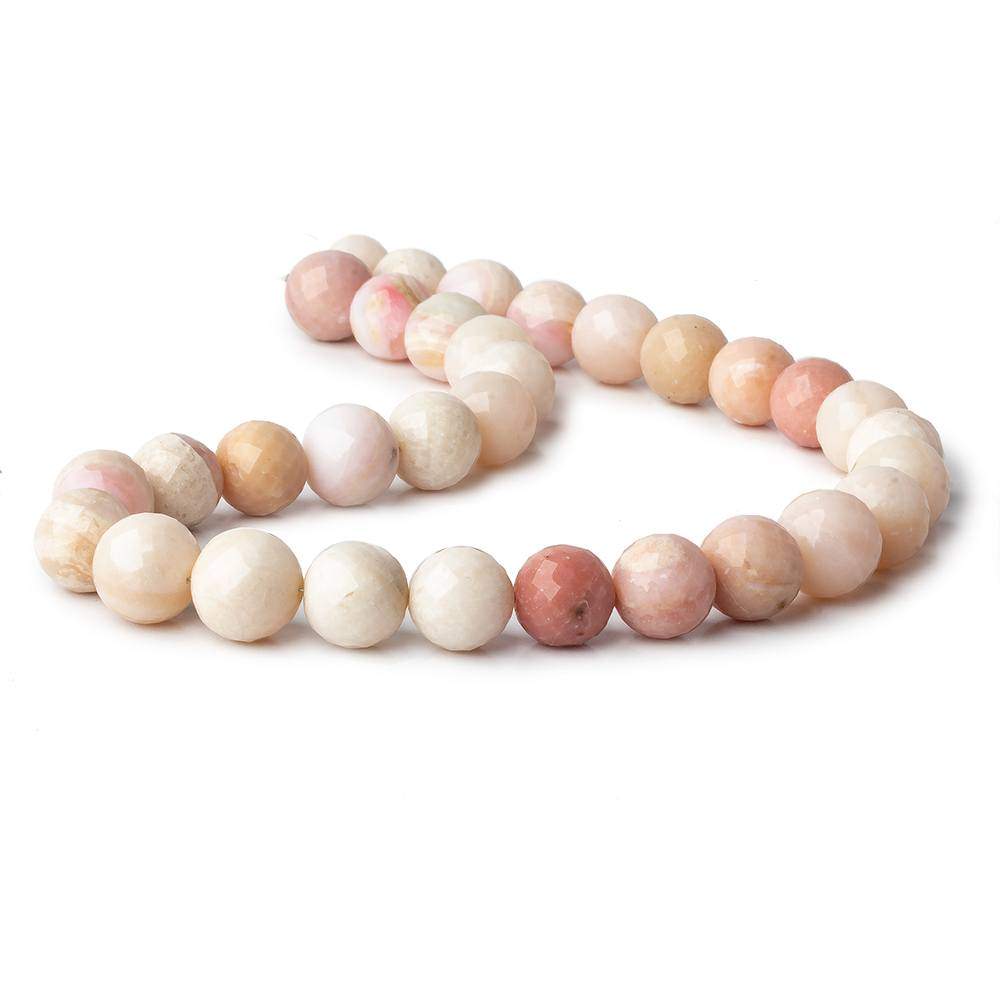 12-13mm Peruvian Pink Opal Faceted Rounds 15 inch 32 pieces