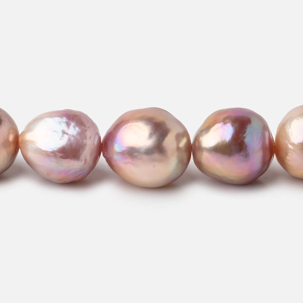 12-16mm Tri-Color Baroque Freshwater Pearls 16 inch 29 pieces AAA