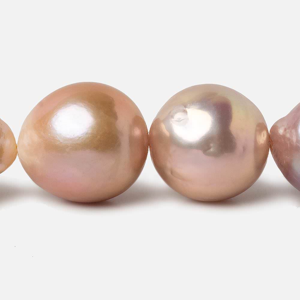 12.5x14-16x17mm Multi-Color Off Round Freshwater Pearls 16.5 inch 29 pieces A