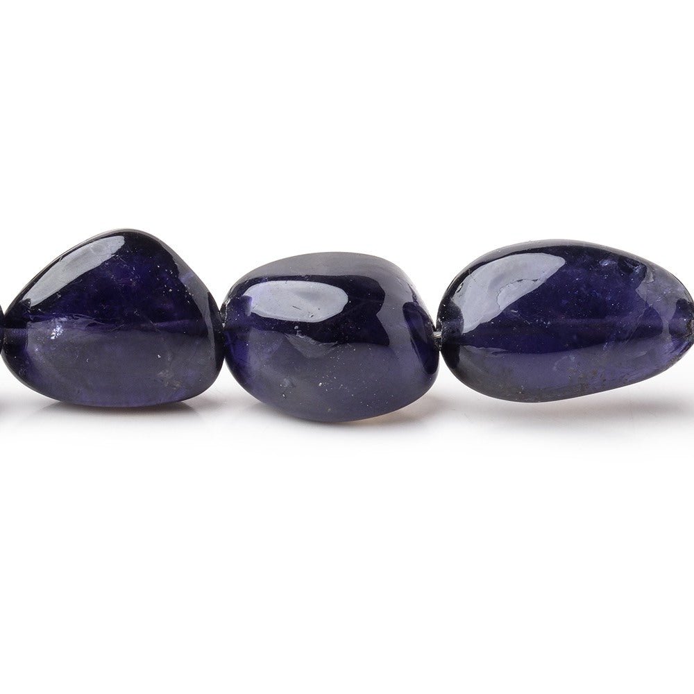 12x10-19x12mm Iolite Plain Nugget Beads 20 inch 32 pieces AAA