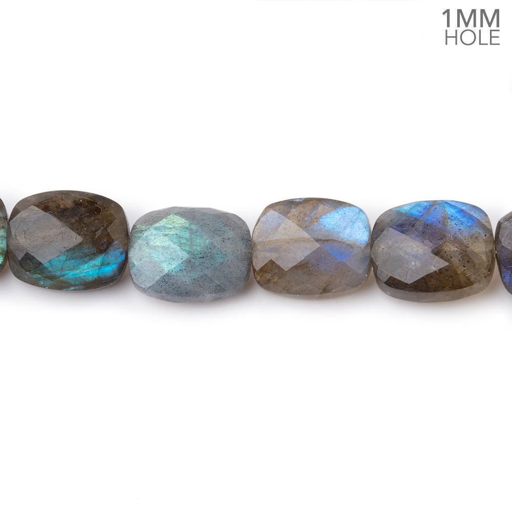 12x10mm Labradorite Faceted Rectangles 18 inch 38 Beads 1mm Hole AA