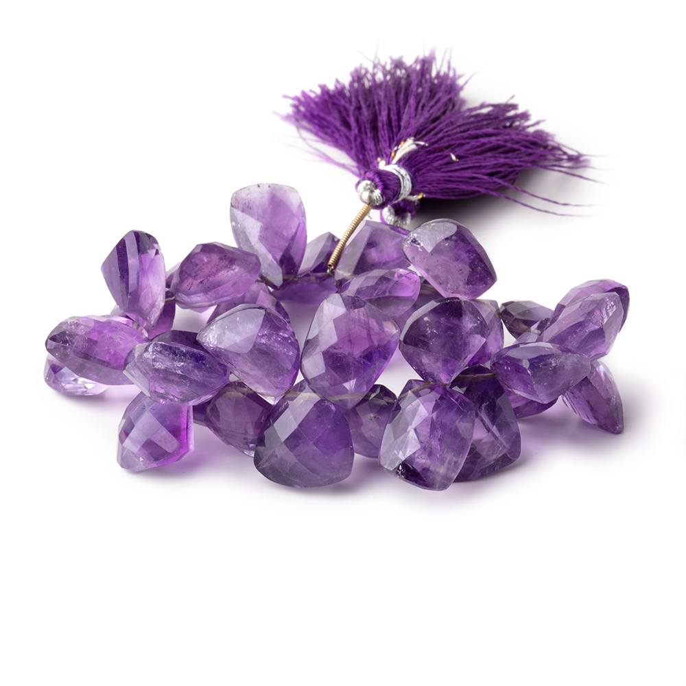 12x11-16x13mm Amethyst Top Drill Faceted Free Shape Beads 7 inch 34 pieces