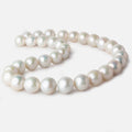 12x12-14.5x15mm Off White Near Round Freshwater Pearl 17 inch 33 pieces A