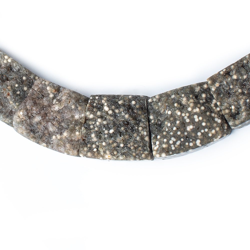 12x17-20x24mm Natural Ocean Jasper Fancy Shape Collar 25 Beads