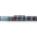 12x6-25x7mm Rare Paraiba Quartz Faceted Tube Beads 18 inch 23 pieces AAA