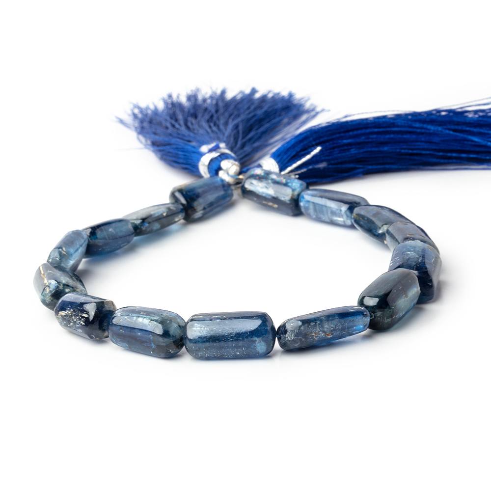 12x8-16x8mm Kyanite plain rectangular nuggets 8 inch 13 beads