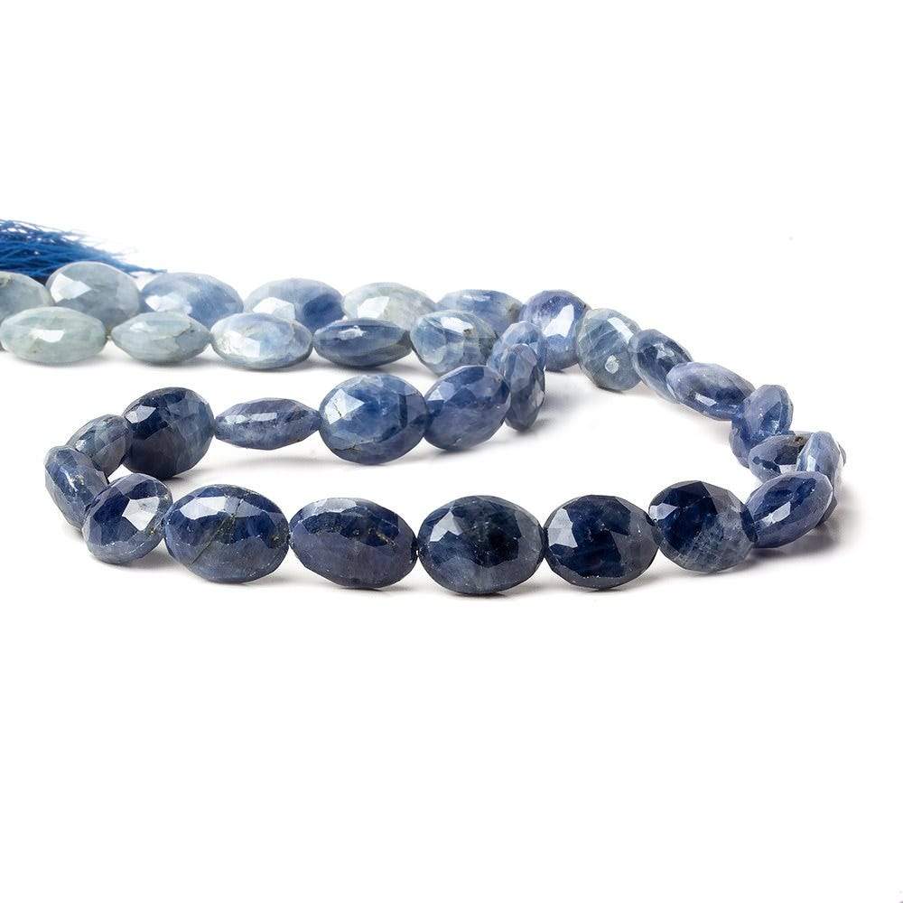12x9-13x10mm Blue Sapphire Faceted Ovals 16 inch 33 pieces A grade