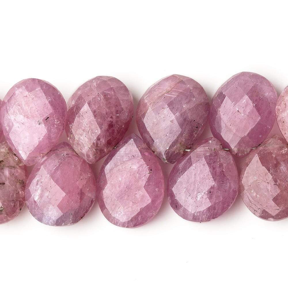 12x9-15x11mm Ruby Faceted Pear Beads 2.5 inch 12 pieces AA Grade