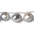 13-15mm Mystic Tourmalinated Quartz Candy Kiss Briolettes 8.5 inch 14 pcs