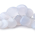 13-23mm Turkish Blue Chalcedony Heart Beads 8 inch 34 pieces