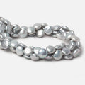 13mm Silver Coin Freshwater Pearls 16 inch 30 pieces A