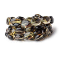 13x11-17x12mm Bi-color Quartz Straight Drilled Plain Oval Beads 16 inch 29 pieces