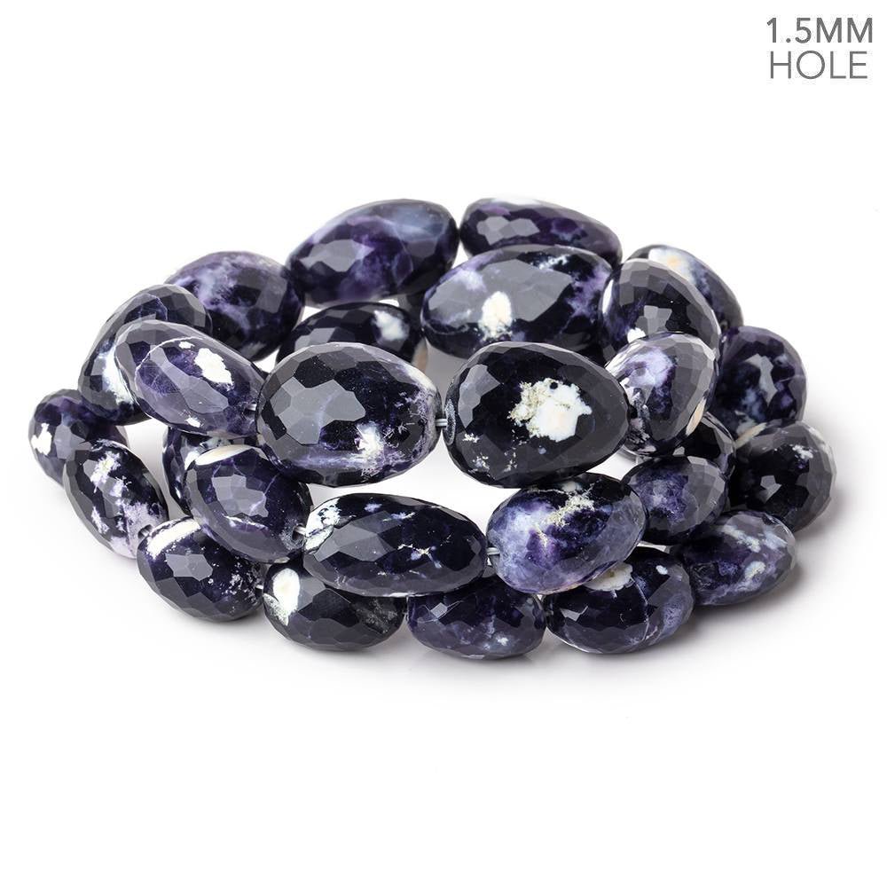 13x11-22.5x14mm Morado Purple Opal Faceted Nuggets 20 inch 31 Beads AAA