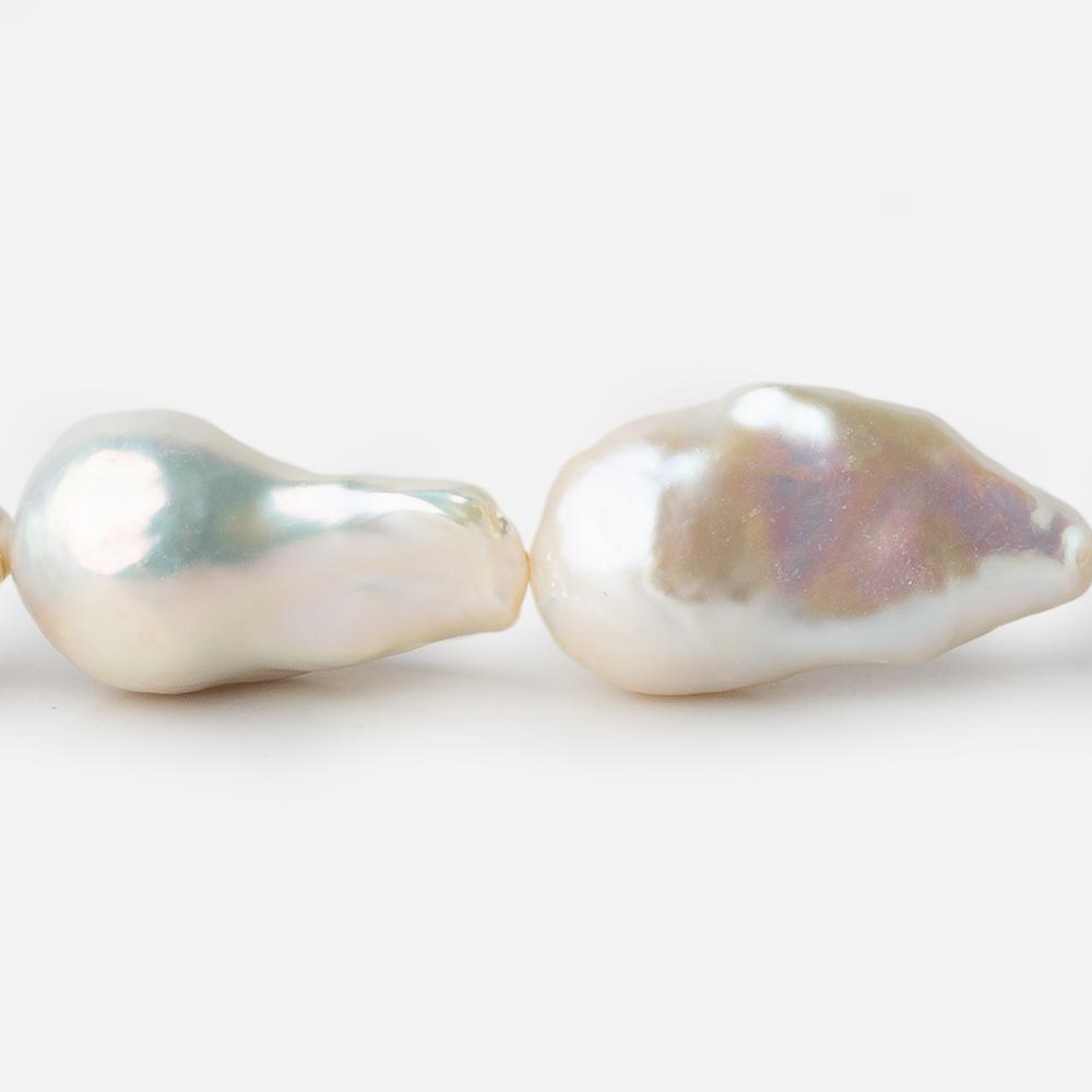 13x15-14x18mm Off White Ultra Baroque Freshwater Pearl 16 inch 17 pieces A