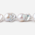 13x18-14x24mm White Ultra Baroque Freshwater Pearls 16.5 inch 20 Pieces AA