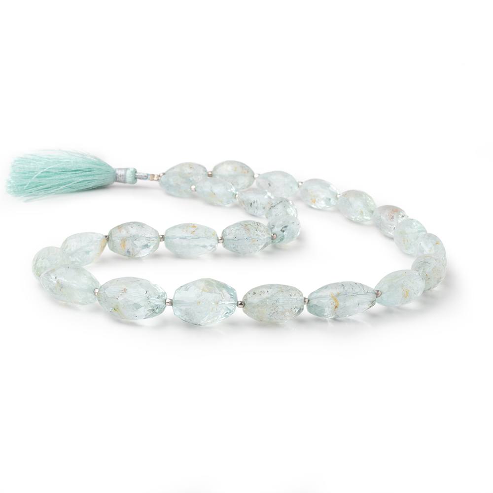 13x8-19x14mm Aquamarine Faceted Nugget Beads 17 inch 25 pieces AA