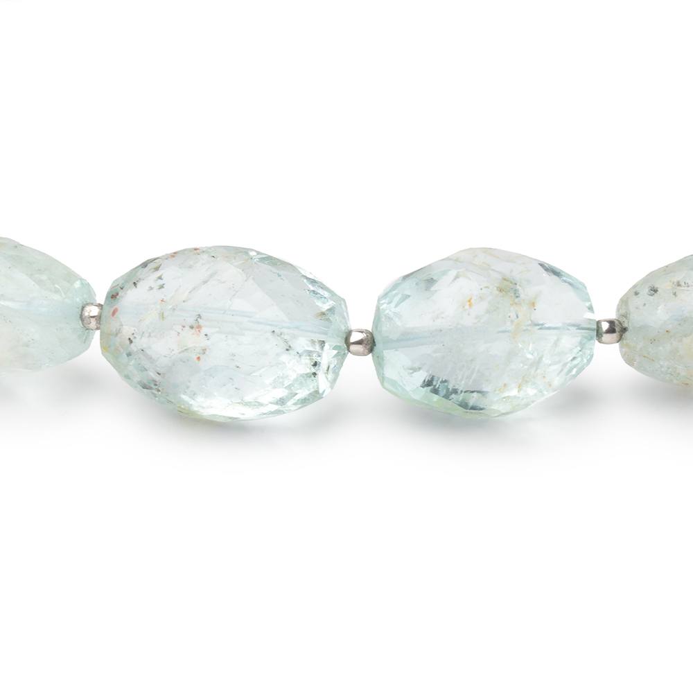 13x8-19x14mm Aquamarine Faceted Nugget Beads 17 inch 25 pieces AA