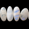 14-31mm Peach Rainbow Moonstone Plain Nugget Beads 16 inch 32 pieces