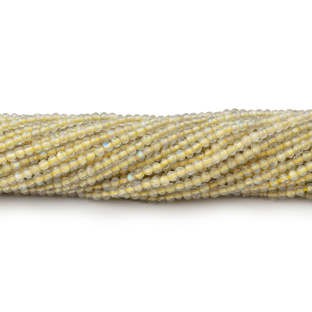 2mm Olive Labradorite Micro Faceted Round Beads 12.5 inch 170 pieces