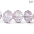 14.5-16mm Amethyst large hole Faceted Rondelle Beads 16 inch 33 pieces AA