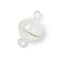14.5mm Miligrain Petal Design Magnetic Clasp 1 piece