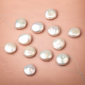 14mm Creamy White Coin Freshwater Pearl Focal 1 piece