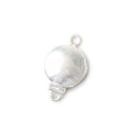 14mm Sterling Silver plated Box Clasp Plain Round Design 1 piece