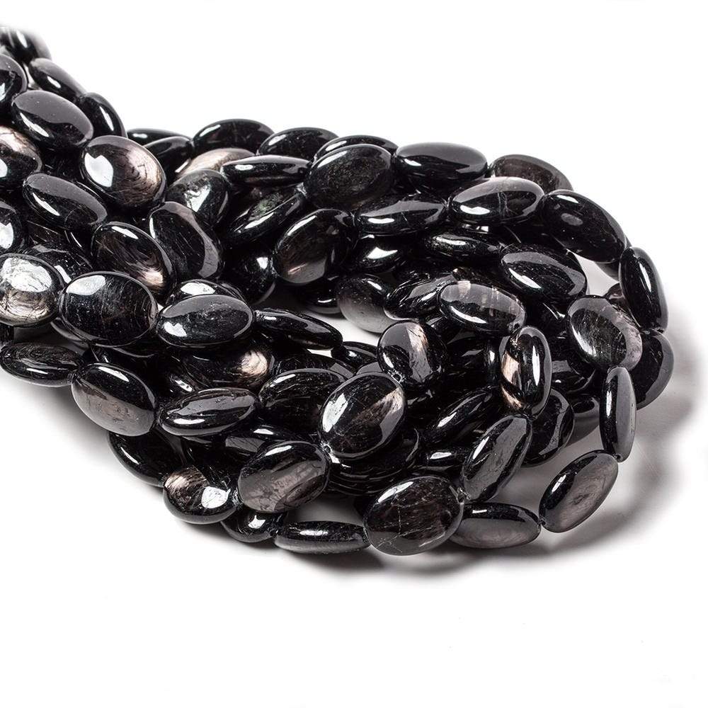 12x16mm Hypersthene plain oval beads 16 inch 25 pieces