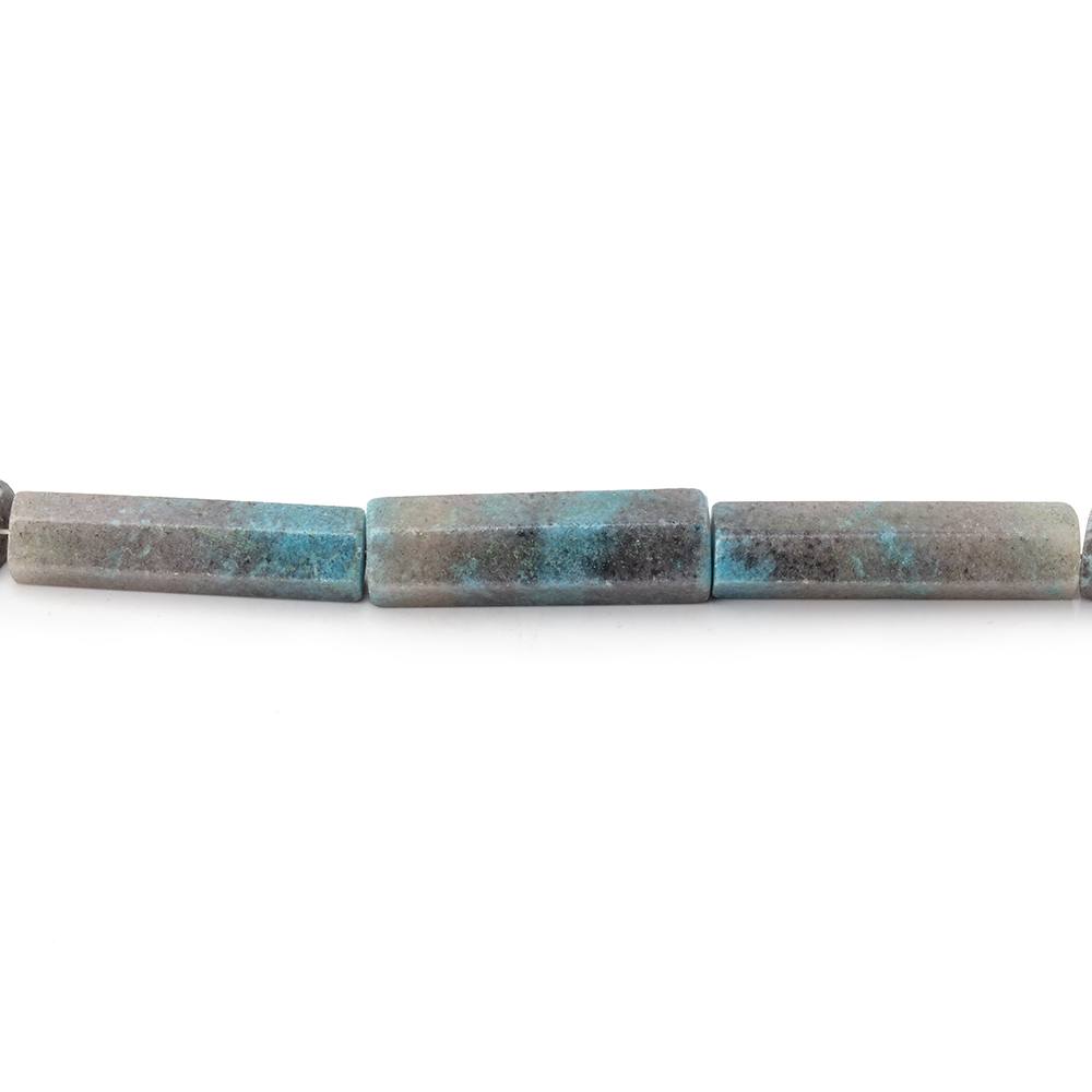 14x4-23x6mm Rare Paraiba Quartz Faceted Tube Beads 18 inch 26 pieces AAA