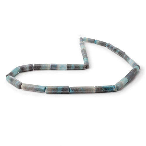 14x4-23x6mm Rare Paraiba Quartz Faceted Tube Beads 18 inch 26 pieces AAA