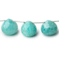 15mm Amazonite Faceted Candy Kiss Beads 7 inch 11 pieces